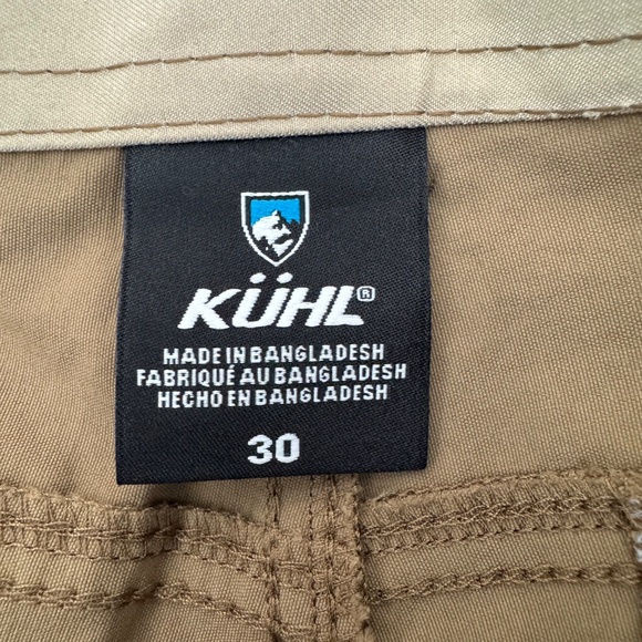 NWT Kuhl Renegade Shorts 8" Buckskin Khaki Quick Dry Men's Size 30 - Picture 6 of 8